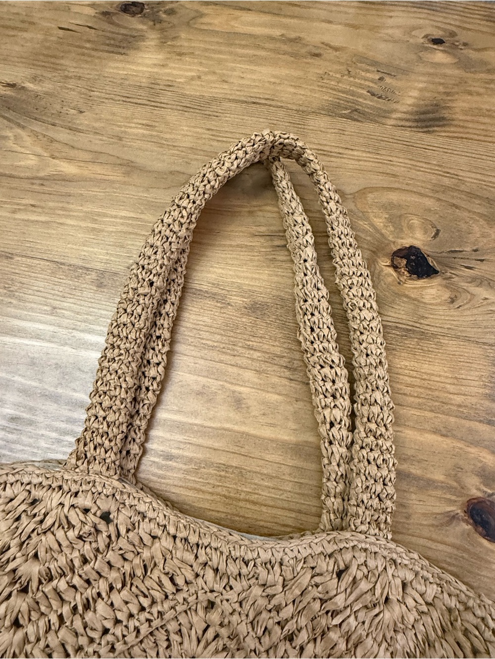 J. Jill Woven Crochet Raffia Lined Shoulder Bag - Picture 2 of 7
